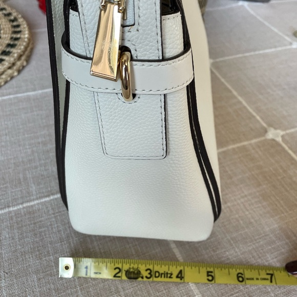 Michael Kors Mercer Pebbled Leather Satchel - Picture 12 of 13